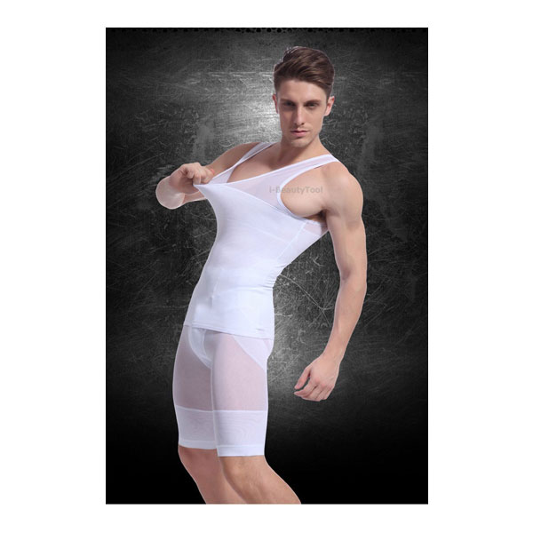 เสื้อกล้ามกระชับสัดส่วนผู้ชาย ลดพุง วิธีลดหน้าท้อง รุ่น Double Layer