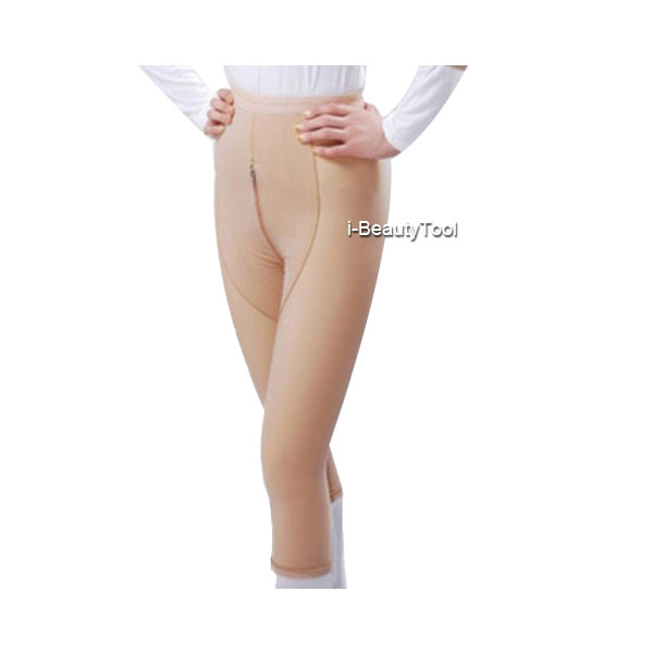 กางเกงกระชับหลังดูดไขมัน เวเซอร์ รุ่นขา 5 ส่วนผลิตด้วยเส้นใยผ้า PMF ที่มีความกระชับ และยืดหยุ่นสูง ถูกออกแบบ พัฒนาและผลิต สำหรับผู้ที่ทำการดูดไขมัน และทำเวเซอร์โดยเฉพาะ โดยกระชับกล้ามเนื้อและผิวหนังบริเวณที่ดูดไขมัน เพื่อให้กระชับเข้าที่ ไม่หย่อนคล้อย ไม่ผิดรูป แต่ใส่ได้สบายตลอดวันกางเกงกระชับหลังดูดไขมัน รุ่นขา 5 ส่วน ออกแบบให้มีซิป 2 จุด คือด้านข้า