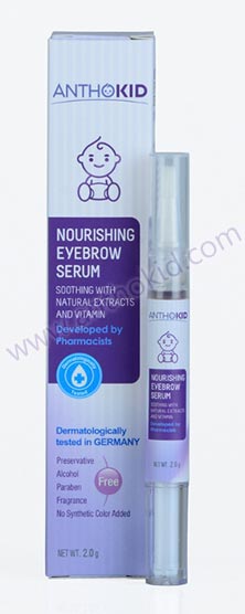 อยากให้ลูกคิ้วเข้ม อยากให้ลูกคิ้วสวย ผมดกดำเป็นธรรมชาติ ด้วยสารสกัดจากสมุนไพร อัญชัน ใบพลู ซีรัมบำรุงคิ้วและซีรัมบำรุงผม แอนโทคิด(Anthokid) ผ่านการทดสอบการแพ้จากเยอรมนี