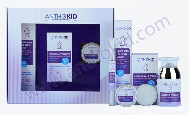 อยากให้ลูกคิ้วเข้ม อยากให้ลูกคิ้วสวย ผมดกดำเป็นธรรมชาติ ด้วยสารสกัดจากสมุนไพร อัญชัน ใบพลู ซีรัมบำรุงคิ้วและซีรัมบำรุงผม แอนโทคิด(Anthokid) ผ่านการทดสอบการแพ้จากเยอรมนี