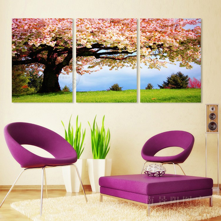 ขายภาพติดผนังเสริมฮวงจุ้ย ภาพดอกไม้เสริมฮวงจุ้ย