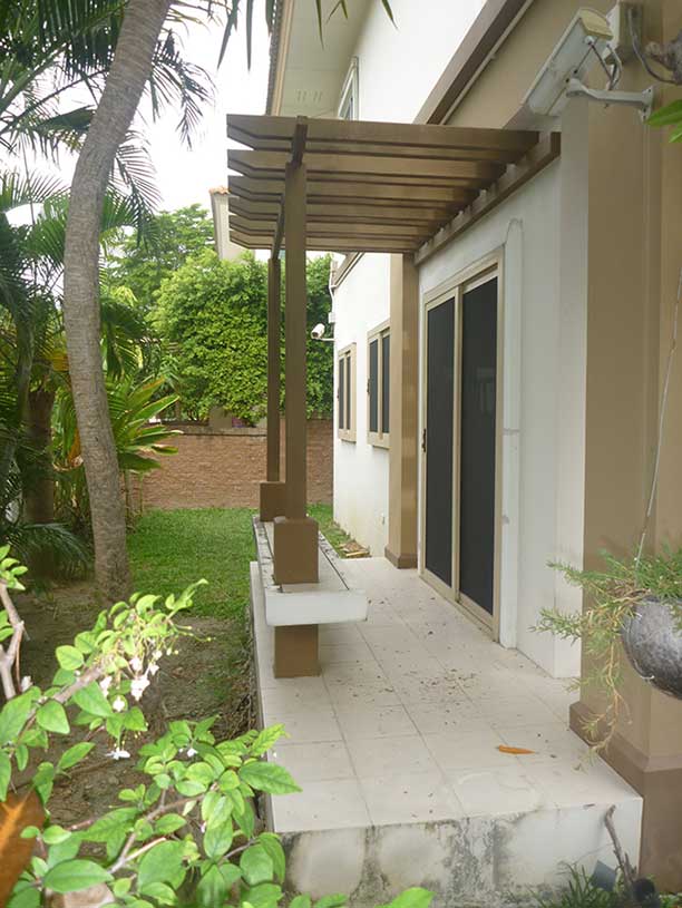 บ้านใกล้ MEGA บางนาและIKEA ขายด่วนพร้อมเฟอร์และผู้เช่า บ้านเดี่ยว2 ชั้นหลังมุม สไตล์รีสอร์ทแบบมัลดีฟส์ (ม.มัลดีฟปาล์มบางนา กาญจนาภิเษก)