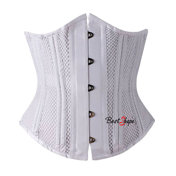 Corset คอร์เซ็ต รัดใต้อก รุ่น 26 Double Steel Bone Heavy Duty ตะข่าย