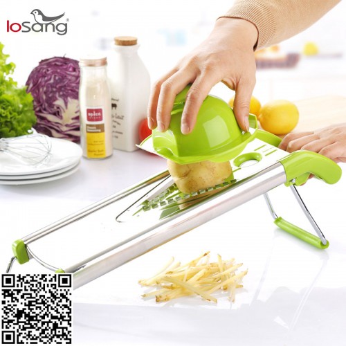 คุณลักษณะ- หั่น ซอย สไลด์ ผักต่างๆได้อย่างง่ายดาย- ใบมีดสแตนเลสอย่างดี ทนทาน- ทำความสะอาดง่าย น้ำหนักเบา