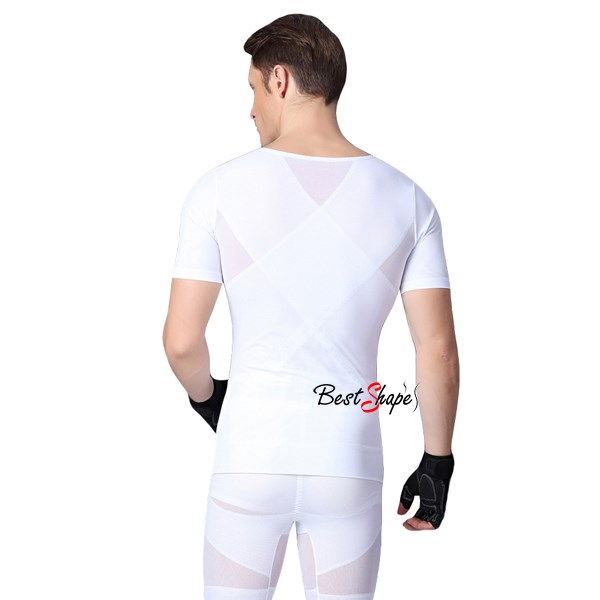 ชุดกระชับสัดส่วนชาย เสื้อเก็บพุง เก็บอก แขนสั้น รุ่น X-Clusive