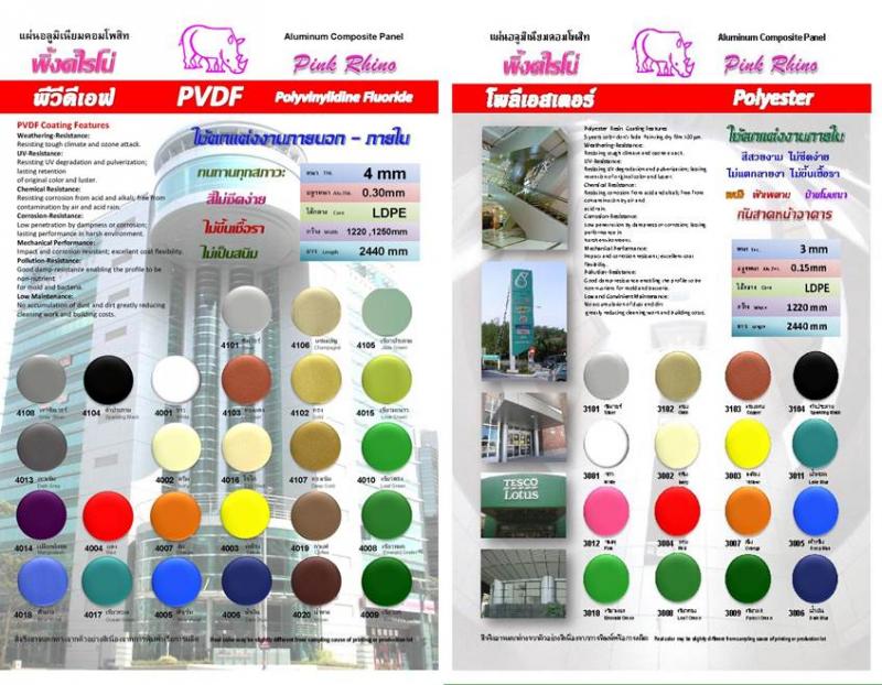 แผ่นคอมโพสิต แผ่นอลูมิเนียมคอมโพสิท คุณภาพดี ราคาถูก เริ่มที่ 1250 บาท Tel 0943458358