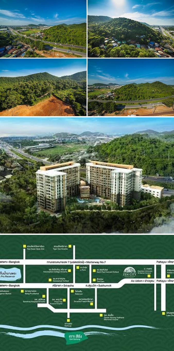 ขายดาวน์คอนโด ZEN City ศรีราชา 540,000฿