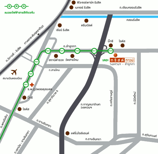 ทาวน์เฮ้าส์ให้เช่า ทาวน์โฮมให้เช่า ลำลูกกา ปทุมธานี