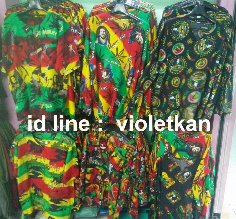 กางเกงเหลืองเขียวแดง, กางเกงบ๊อบาเล่, เสื้อเขียวเหลืองแดง, เสื้อบ๊อบบาเล่,  เสื้อลายกัญชา, กางเกงขายาวบ๊อบบาเล่, เสื้อแขนสั้นบ๊อบบาเล่