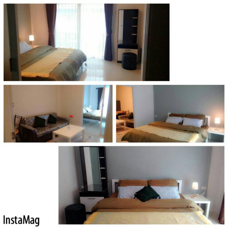 ห้องเช่า ย่านลาดพร้าวแต่งสไตล์คอนโด 1 ห้องนอนกั้นแยกกับห้องนั่งเล่น เฟอร์นิเจอร์ใหม่