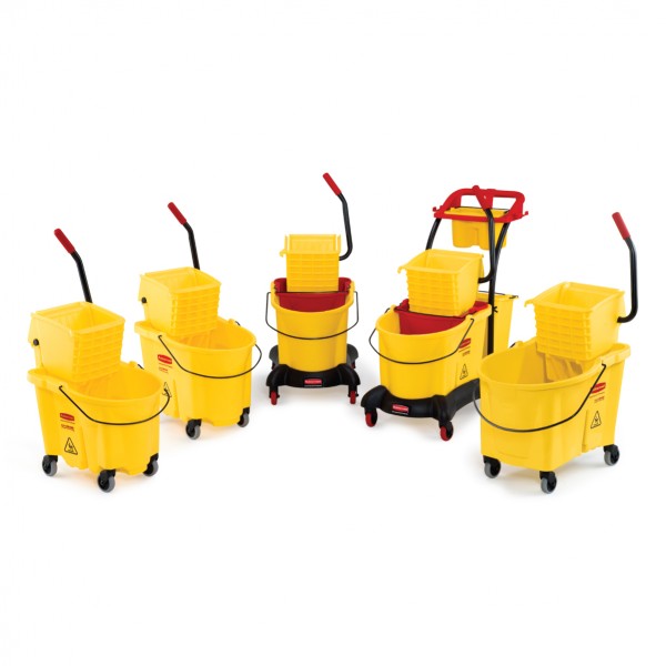 Rubbermaid WaveBrake Mopping Trolley Down Press(ถังปั่นไม้ถูพื้น)