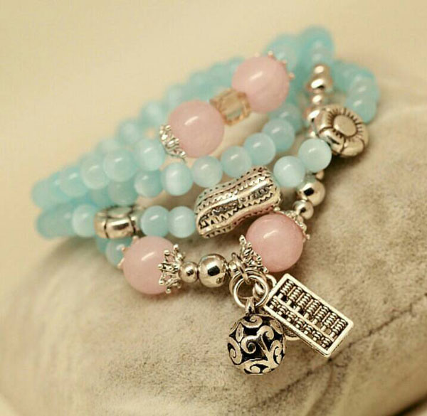 สร้อยข้อมือ หินมงคล หินนำโชค Lucky Stones หินแท้นำเข้า สวยงาม เพิ่มทรัพย์สินเงินทอง สุขภาพ โชคลาภ ความรัก ความสำเร็จ