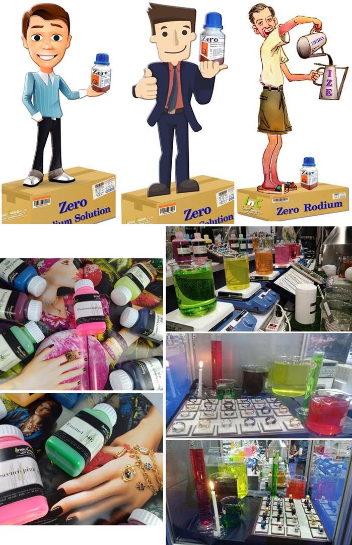 rhodium plating solution, jewelry rhodium, ผลิตงานจิวเวอร์รี่คุณภาพสูง ลงยาสีอินาเมล Enamels colur, เครื่องจักร, โรเดียมคุณภาพสุง Rhodium Zero บริษัท อินเทลลิเคม จำกัด