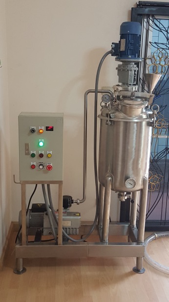 ถังผสม ชุดปั่นกวนผสม ชุดผสมครีม เครื่องผสมครีม เครื่องปั่นกวนผสม เครื่อง homogenizer เครื่องบรรจุ เครื่องบรรจุครีม เครื่องบรรจุกึ่งอัตโนมัติ