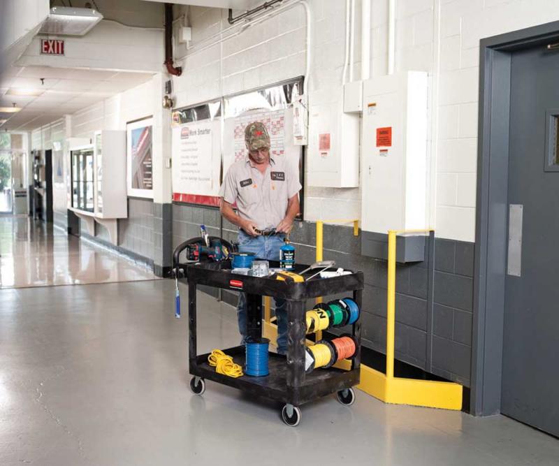 HD 2-Shelf Utility Cart w/Lipped Shelf (Med)