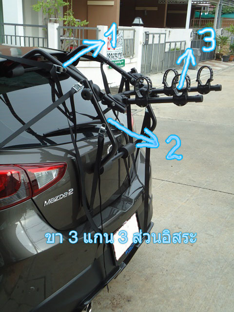 ขายแร็คจักรยานห้อยท้ายรถยนต์ รุ่น RB-1