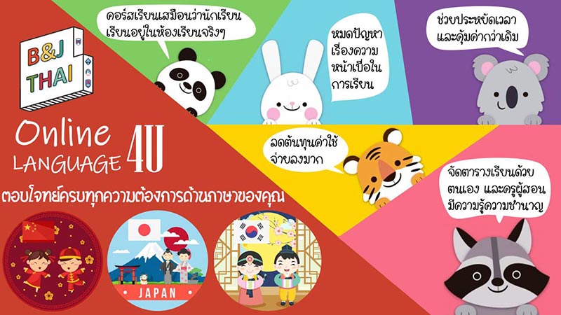 คอร์สสอนภาษาจีน เกาหลี ญี่ปุ่นออนไลน์ เรียนได้ทุกที่ 24ชั่วโมง เข้าใจง่าย เห็นผลได้100%