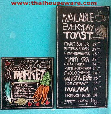 กระดานดำเหล็ก Black Board ลังไม้วินเทจ ลังไม้ใส่สินค้า ลังไม้จัดโชว์สินค้า สินค้าดีของไทย ผลิตโดยคนไทย คุณภาพส่งออก ราคาถูก