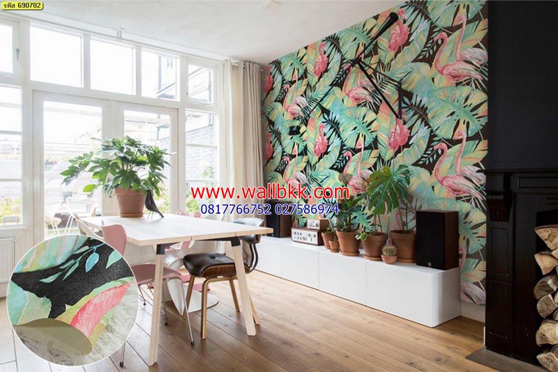 วอลเปเปอร์ติดห้องพระ วอลเปเปอร์ลายไทย บางเขน รังสิต