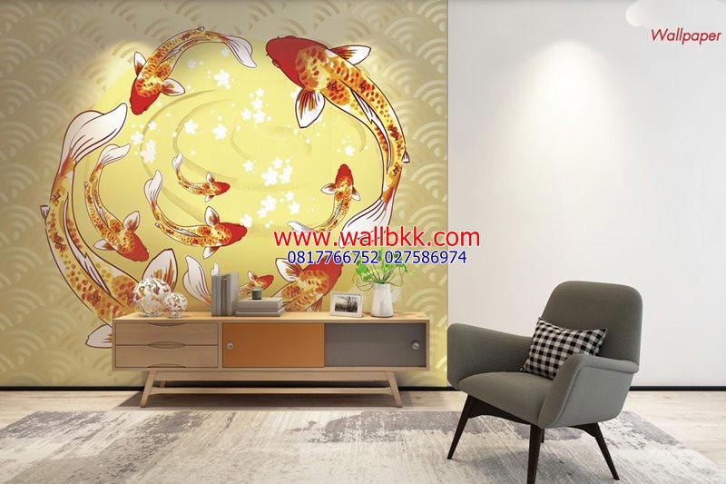 พิมพ์วอลเปเปอร์ติดผนัง วอลเปเปอร์สั่งพิมพ์ลายไทย พระโขนง คลองเตย