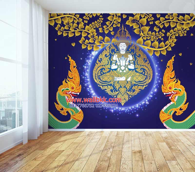 พิมพ์วอลเปเปอร์ติดผนัง วอลเปเปอร์สั่งพิมพ์ลายไทย พระโขนง คลองเตย