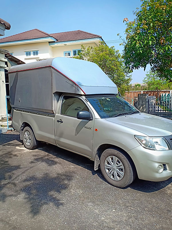 ขาย หลังคารถกระบะ ตู้ทึบ สูง1.80 เมตร ใส่รถวีโก้ ตอนเดียว และ รถยกของไฮดรอลิค