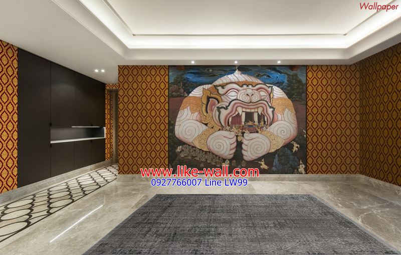 วอลเปเปอร์ภาพวิว วอลเปเปอร์สไตล์ลอฟท์ พระสมุทรเจดีย์ บางเสาธง