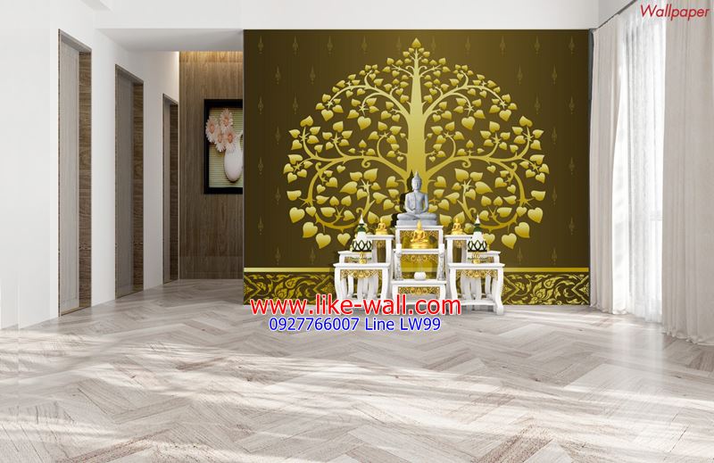 วอลเปเปอร์ภาพวิว วอลเปเปอร์สไตล์ลอฟท์ พระสมุทรเจดีย์ บางเสาธง