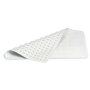 Safti-Grip Bath Mat : พรมยางกันลื่นสำหรับห้องน้ำ- เหมาะสำหรับห้องอาบน้ำฝักบัวหรืออ่างอาบน้ำ- ไม่มีส่วนผสมจากยางธรรมชาติ จึงไม่ก่อให้เกิดการแพ้ในบางราย- พื้นผิวป้องกันการลื่น- มีตัวดูดสูญญากาศเพื่อป้องกันการลื่นสี	:	ขาว, ครีมขนาด (กลาง)	:	ความยาว: 57.2 ซม.		ความกว้าง: 35.6 ซม.ขนาด (ใหญ่)	:	ความยาว: 71.1 ซม.		ความกว้าง: 40.6 ซม.* ราคาไม่รวมค่าจัดส่งและ vat 7% สนใจรายแวะชมสินค้า หรือ สอบถามรายละเอ