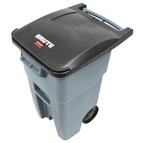BRUTE 50 Gal Rollout Container, Blue : ถังขยะแบบมีล้อ  - เคลื่อนย้ายง่าย  - สำหรับขยะทั่วไปและใส่ขยะได้จำนวนมาก  - เหมาะสำหรับไว้ตามบ้าน โรงรถ ถนน และสถานที่อื่น ๆ ตามต้องการ - ล้อที่ทนทาน สำหรับงานหนัก เหมาะสำหรับการใช้ในบ้านและนอกบ้าน - โครงสร้างที่แข็งแกร่ง เสริมขอบเพื่อความสมบูรณ์ของโครงสร้างที่เหนือกว่า และฝาที่แข็งแกร่งออกแบบมาเพื่อเพิ่มความแข็งแรง - ฝาปิดสนิทและอยู่ใ�