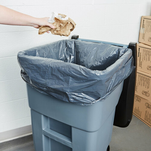 BRUTE 50 Gal Rollout Container, Blue : ถังขยะแบบมีล้อ