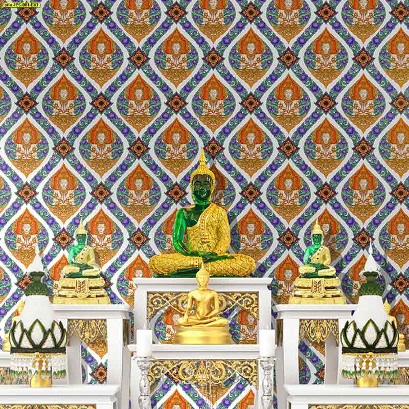 วอลเปเปอร์ลายพญานาค ใช้กับห้องแสดงศิลปะ ติวานนท์ ปากเกร็ด