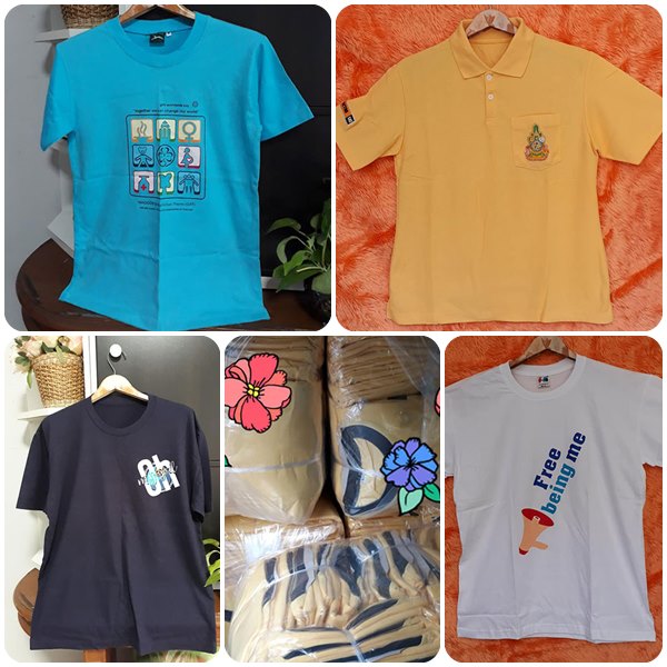 รับผลิต สั่งเสื้อยืด สกรีน ปัก คอกลม คอวี ทุกแบบ ทุกขนาด คละสี พร้อม ปัก สกรีน รับผลิตตามออเดอร์