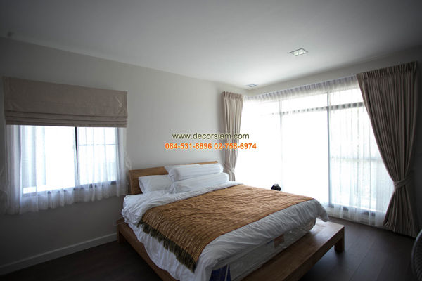 ผ้าม่านลายเส้น  มู่ลี่ไม้ ฉากกั้นห้องราคาถูก ติวานนท์ ปากเกร็ด