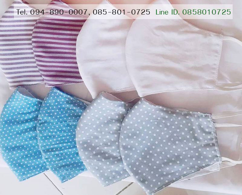 Mask หน้ากากผ้าราคาถูกที่สุด เริ่มต้น 6 B หน้ากากผ้ามัสลิน ผ้าCotton มีช่องใส่กรอง / ปลีก ส่ง รับตัวแทนจำหน่ายไม่สต็อก Dropship