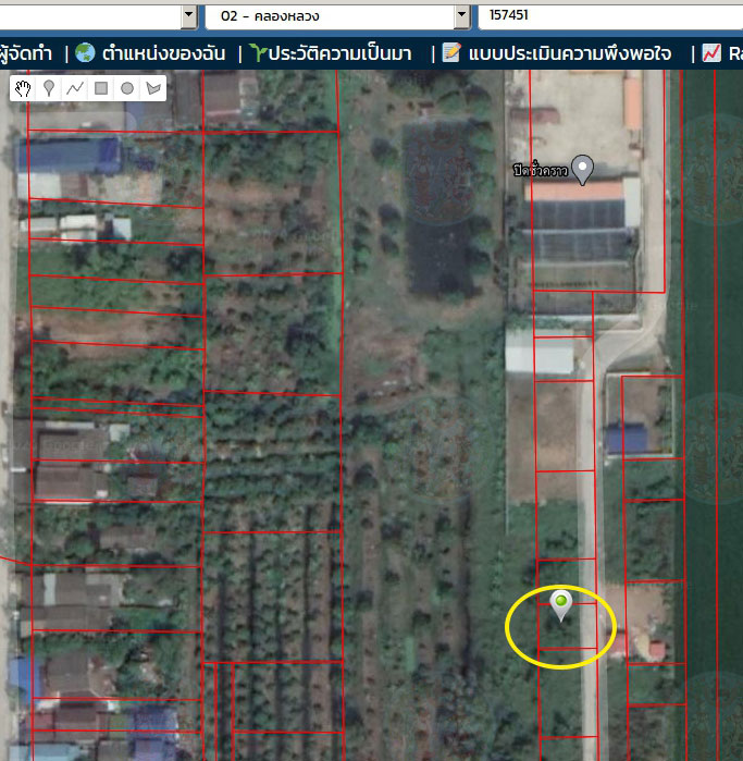 ขายที่ดินคลองหลวง ปทุมธานี  โฉนด 50 ตรว ประตูน้ำพระอินทร์ อากาศดี เหมาะทำที่อยู่อาศัย เก็งกำไร อพาร์ทเม้น หรือหอพัก ใกล้ นวนคร ตลาดไท ไอยรา