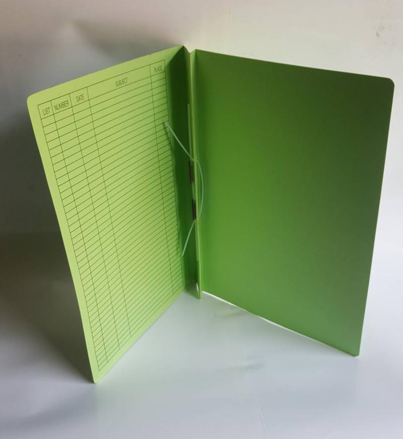 แฟ้มเจาะข้างลิ้นพลาสติก กระดาษคราฟสีเขียว270แกรมขนาด A4/1กล่องมี50เล่ม/ราคา400บาท สนใจสอบถามเพิ่มเติมได้ที่ เฮง/ไลน์/เบอร์0837778672