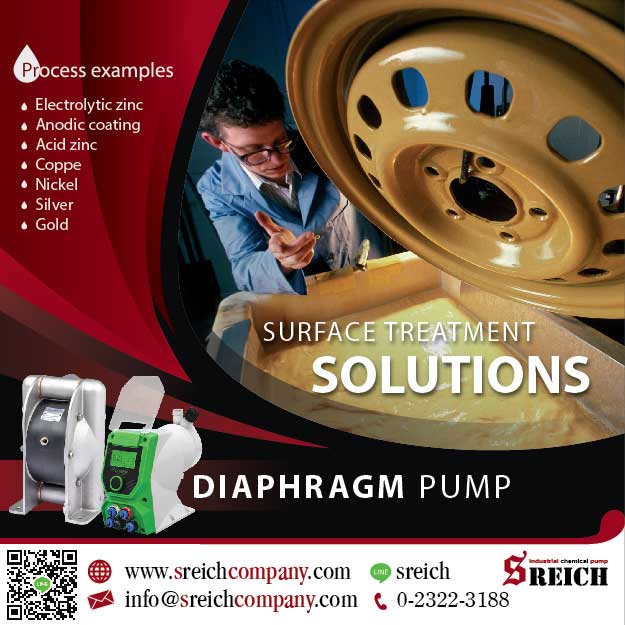 ปั๊มสูบเคมีหมุนวน บ่อชุบ เคลือบ Anodize pump Tapflo