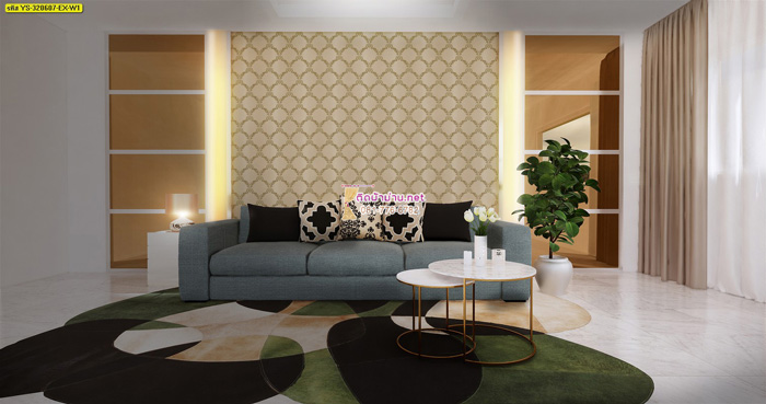 วอลเปเปอร์ผ้าแคนวาส คลองตำหรุ บางทราย