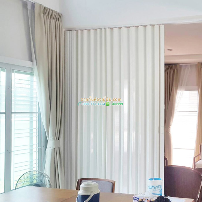 ฉากกั้นห้องลายกระจกใส แหลมฟ้าผ่า พระประแดง