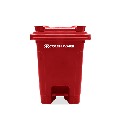 ถังขยะพลาสติก COMBI WARE ขนาด 60 ลิตร, แบบมีเท้าเหยียบ