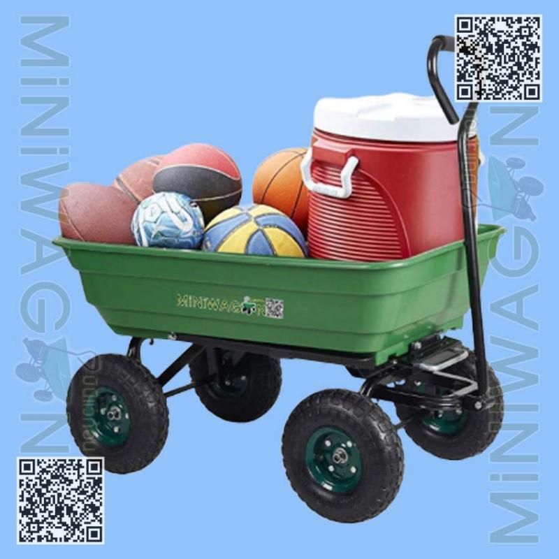 รถลากใส่ของ 4ล้อ ขนอุปกรณ์ งานเกษตร จัดสวน สวนยาง MiNi Wagon