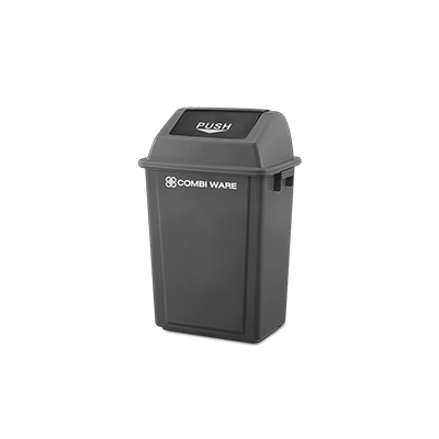 ถังขยะพลาสติก COMBI WARE ขนาด 30 ลิตร, แบบฝาผลัก