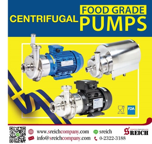 CTH Hygienic pumps ปั๊มฟู้ดเกรด ปั๊มสแตนเลสเกรด316 L เพื่อกระบวนการผลิต