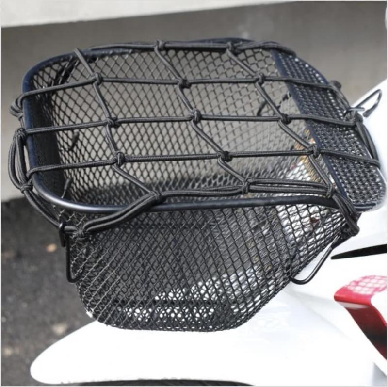 ตาข่ายคลุมตะกร้าหน้ารถมอเตอร์ไซด์