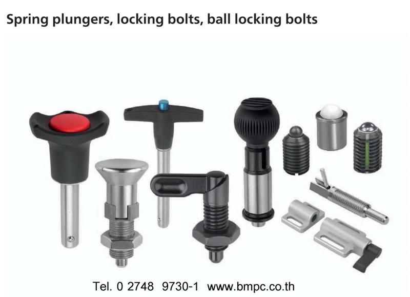 Ball plunger, Spring plunger, Index plunger, press fit plunger