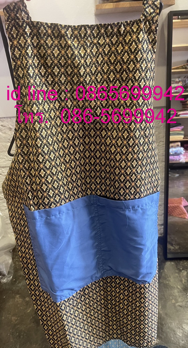 ผ้ากันเปื้อน,  ผ้ากันเปื้อนลายไทย,  ผ้ากันเปื้อนสำหรับนวดน้ำมัน, ผ้าลายไทยผ้ากันเปื้อน, ผ้ากันเปื้อนใช้ในร้านสปา, ผ้ากันเปื้อนใช้ในร้านอาหารไทย, ผ้ากันเปื้อนแบบไทย ๆ, ผ้ากันเปื้อนลายผ้าขาวม้า, ผ้ากันเปือนเอาผ้าขาวม้ามาตัด