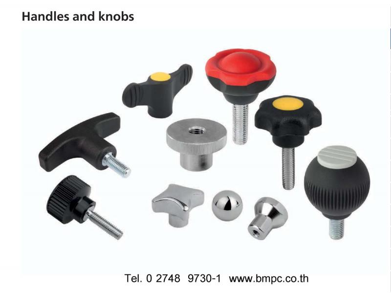 Star grip, Knurle Knob, Palm grip, Disc knob, Five lobe grip, Lobe knob