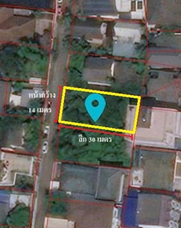 ขายที่ดิน ถมแล้ว 105 ตรว ซอยอินทามระ 37 ใกล้ MRT สุทธิสาร แปลสวยสี่เหลี่ยม