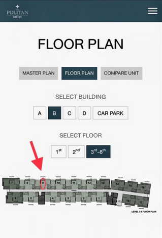 ขายต่ำกว่าทุนคอนโด เดอะ โพลิแทน บรีซ ชั้นที่ 7 เห็นวิวแม่น้ำเจ้าพระยาชัดเจน